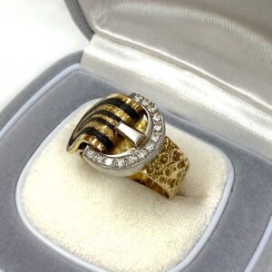 K18/Pt900 18金 プラチナ900 コンビリング